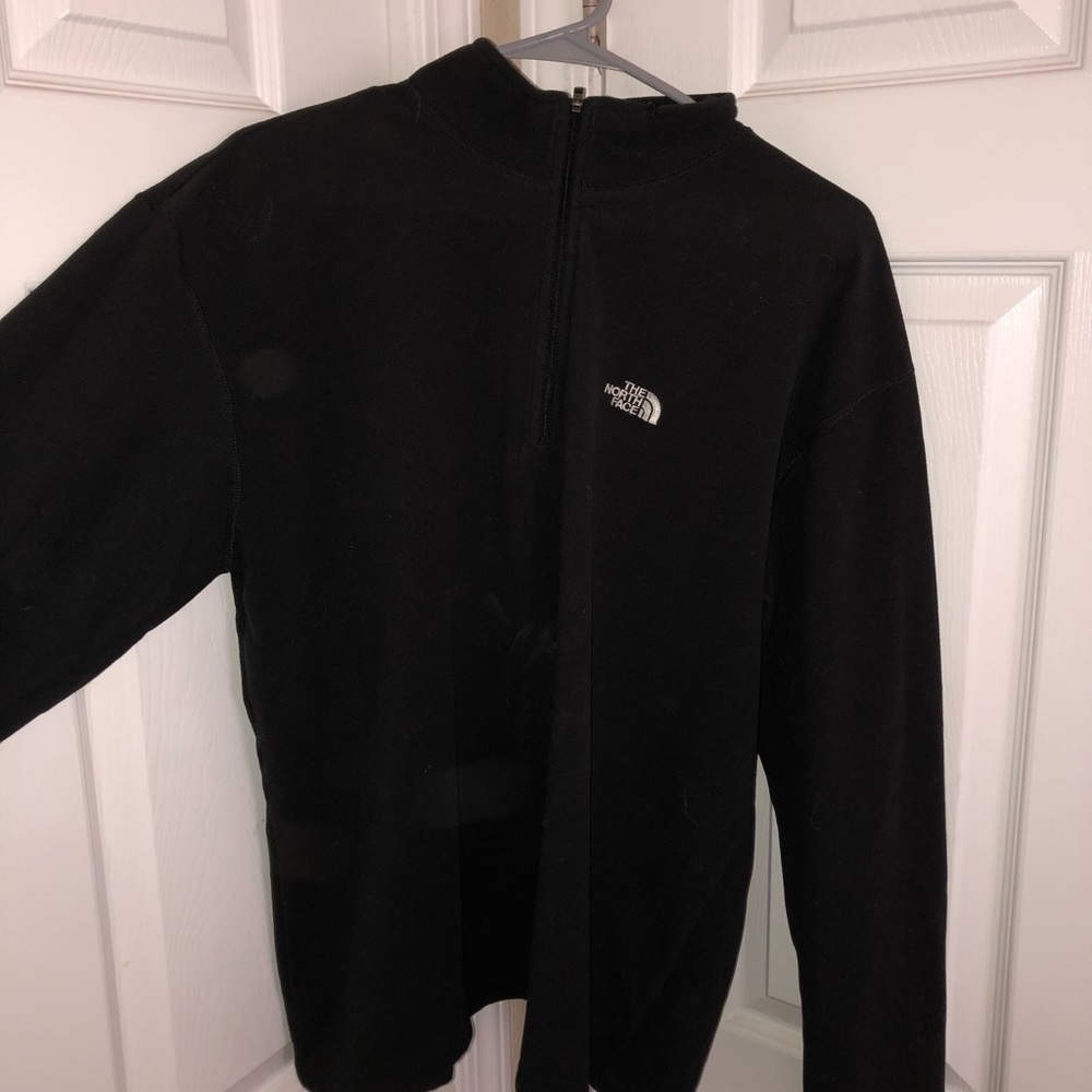 North face TKA 100 fleece 1/2 zip pullover, size large